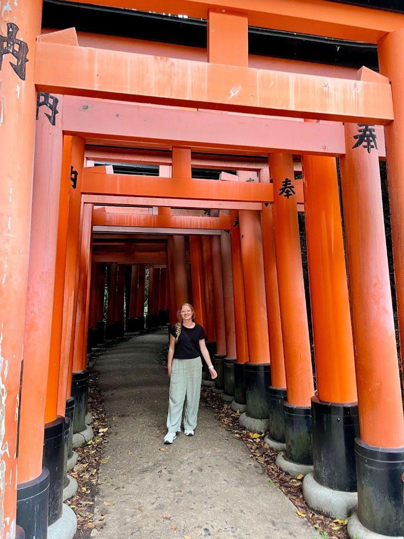 Molly at Senbon Torii in Kyoto