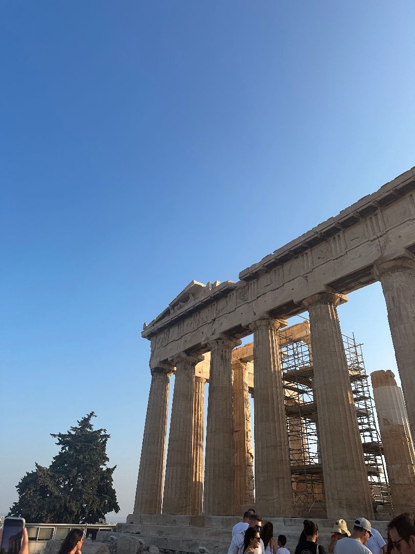 Top of the acropolis in Greece
