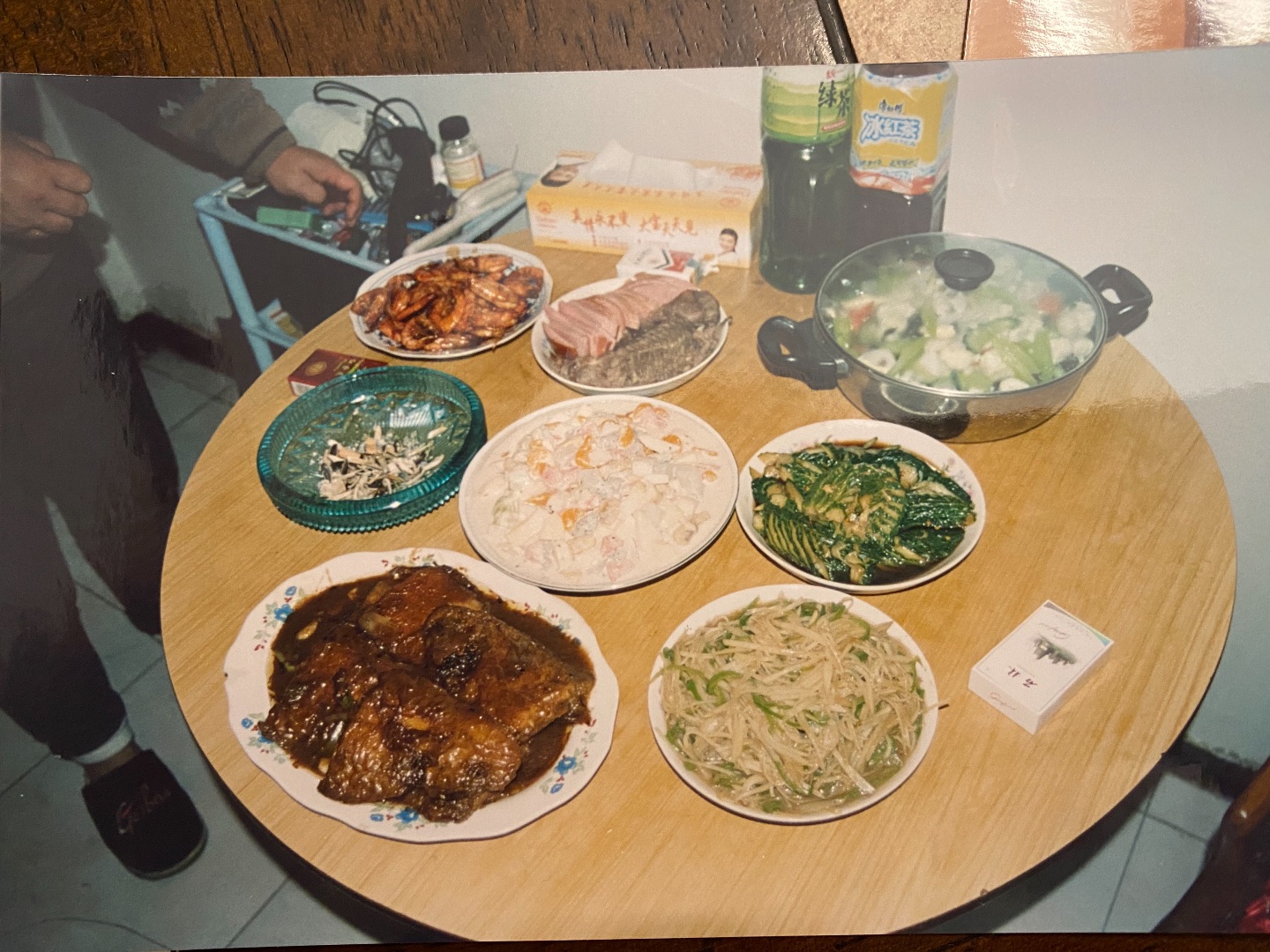 A table spread with many dishes