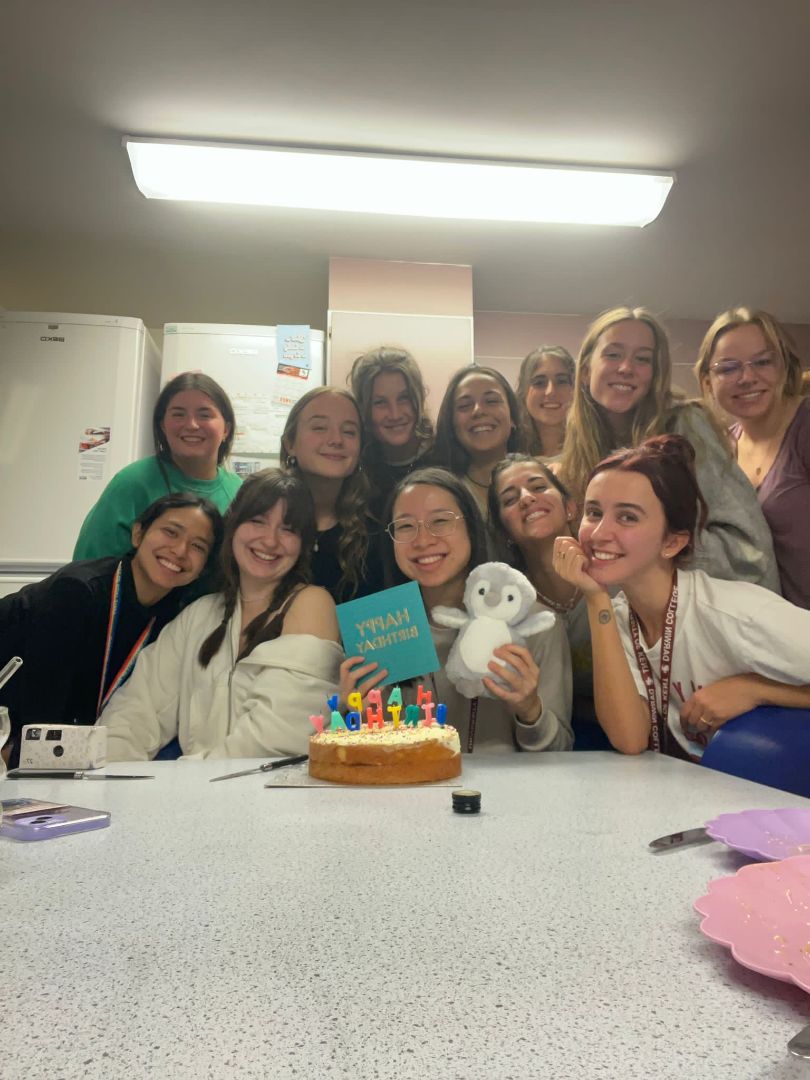 Group of girls celebrating a birthday
