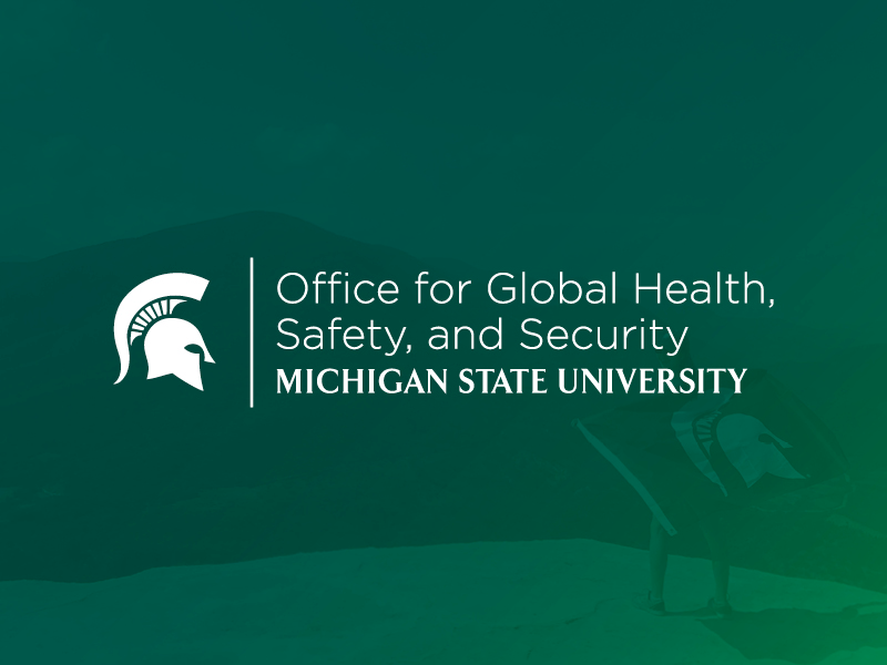 Text: Office for Global Health, Safety, and Security
