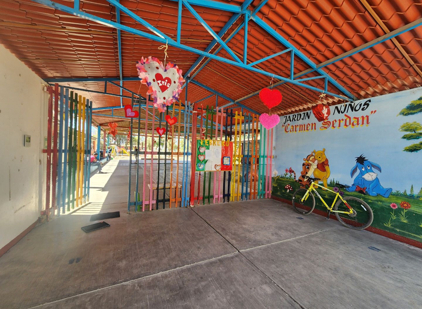 Entrance to a preschool in Mexico