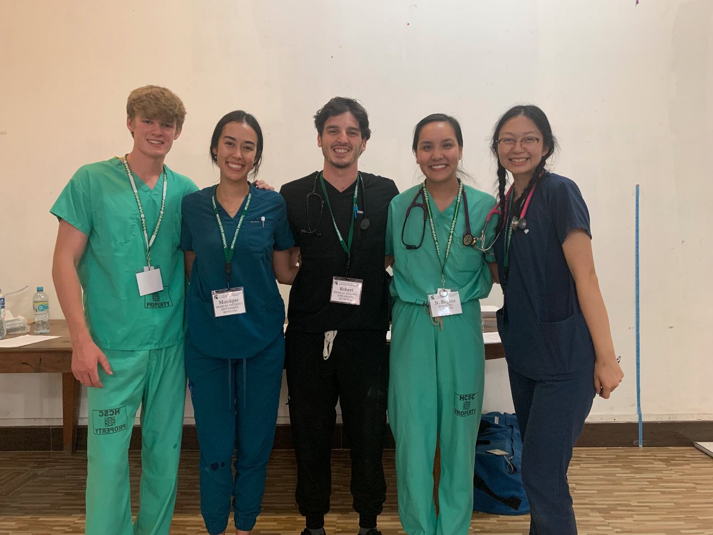 Robert with fello med students in Peru