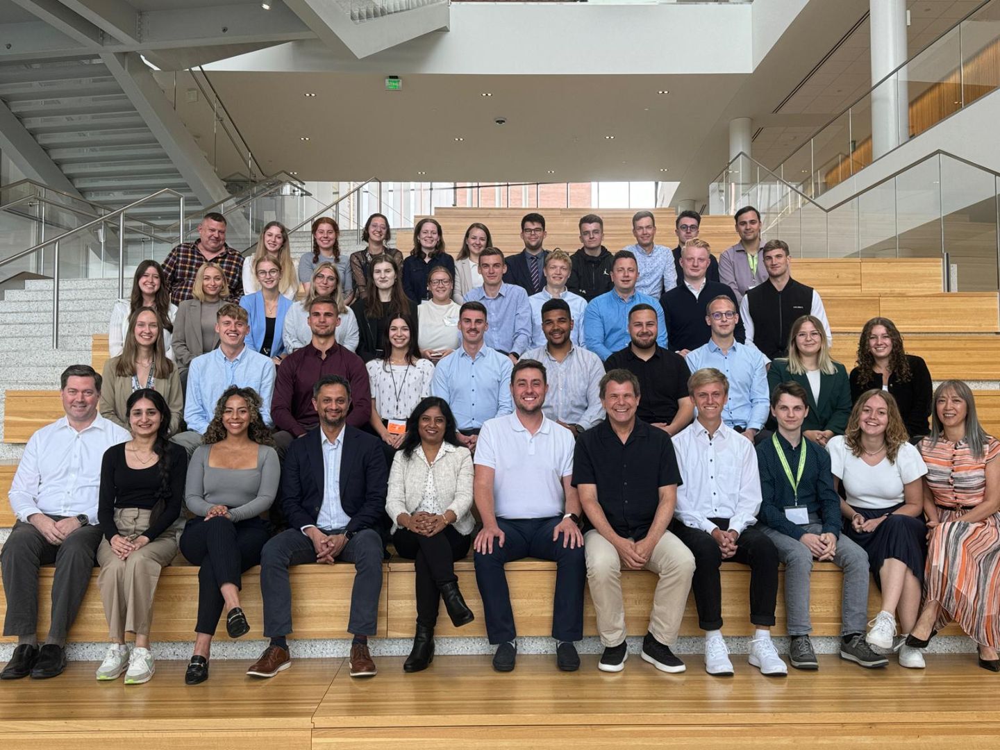 German Fulbright Students and coordinators along with panelists Nirad Pandya, Henry Julicher, Jacqulin Preethi and Marc Rosenmayr. 