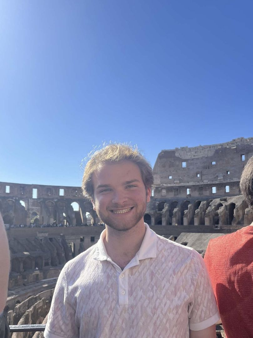 James at the Colesium in Rome