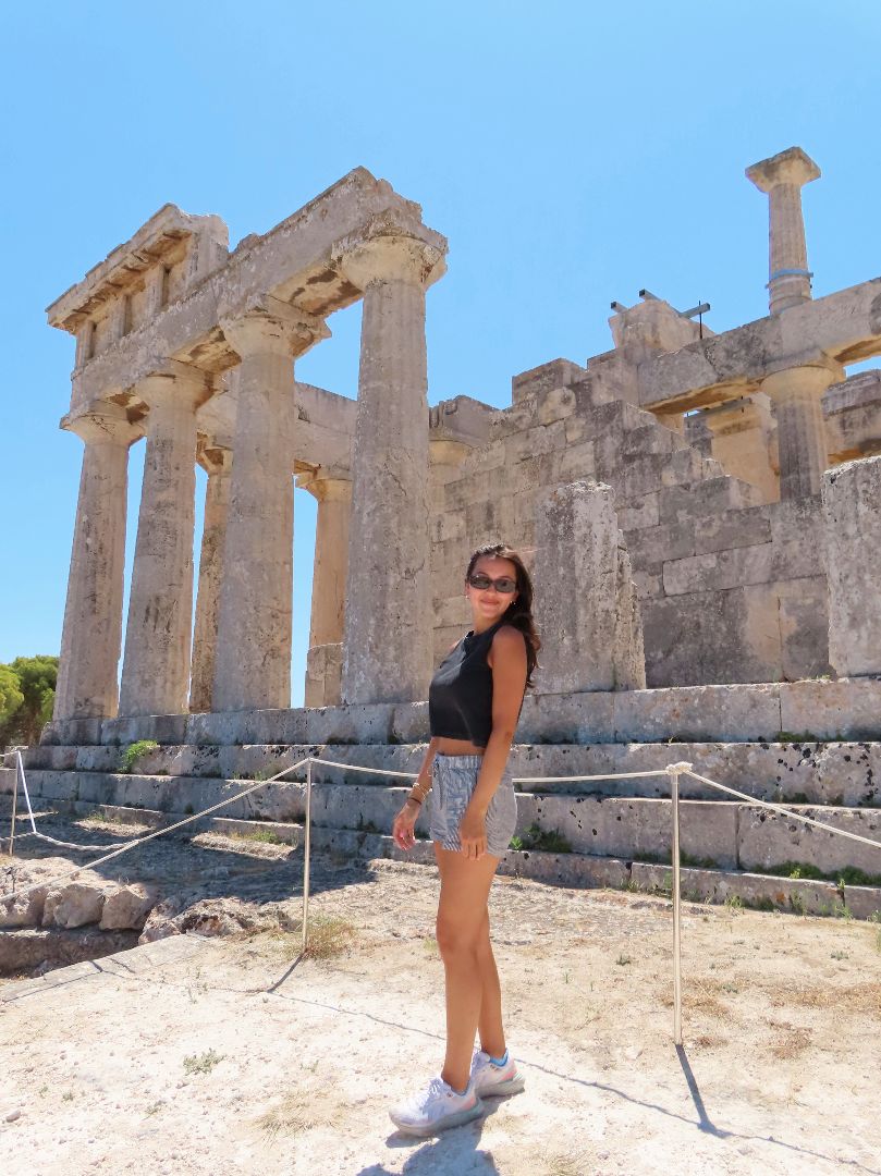 Olivia at the Parthenon in Greece