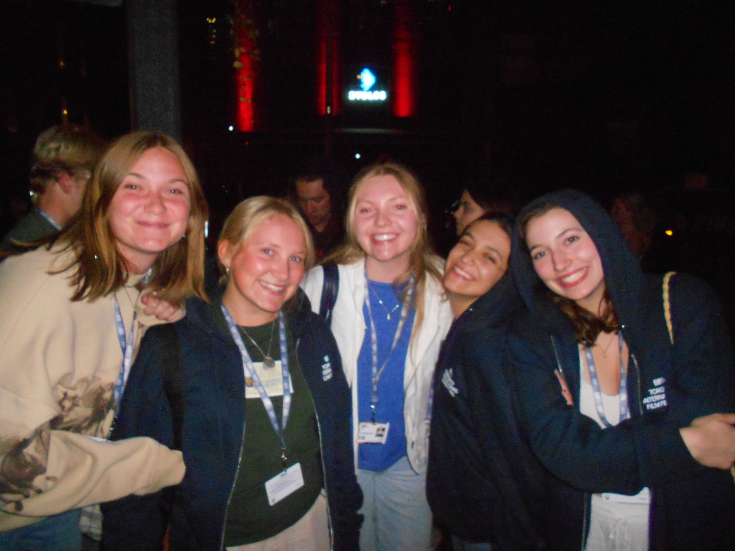 Tess and friends pose at an event at the Toronto Film Festival