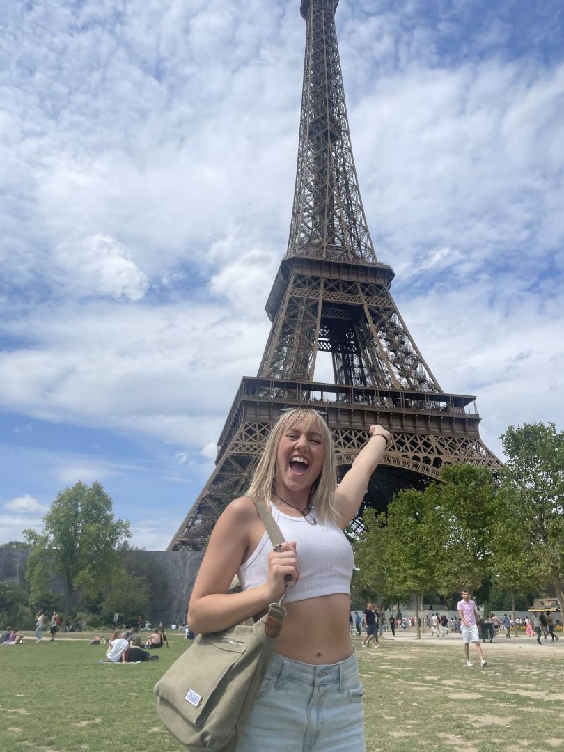 Ever standing in front of the Eiffel Tower in Paris