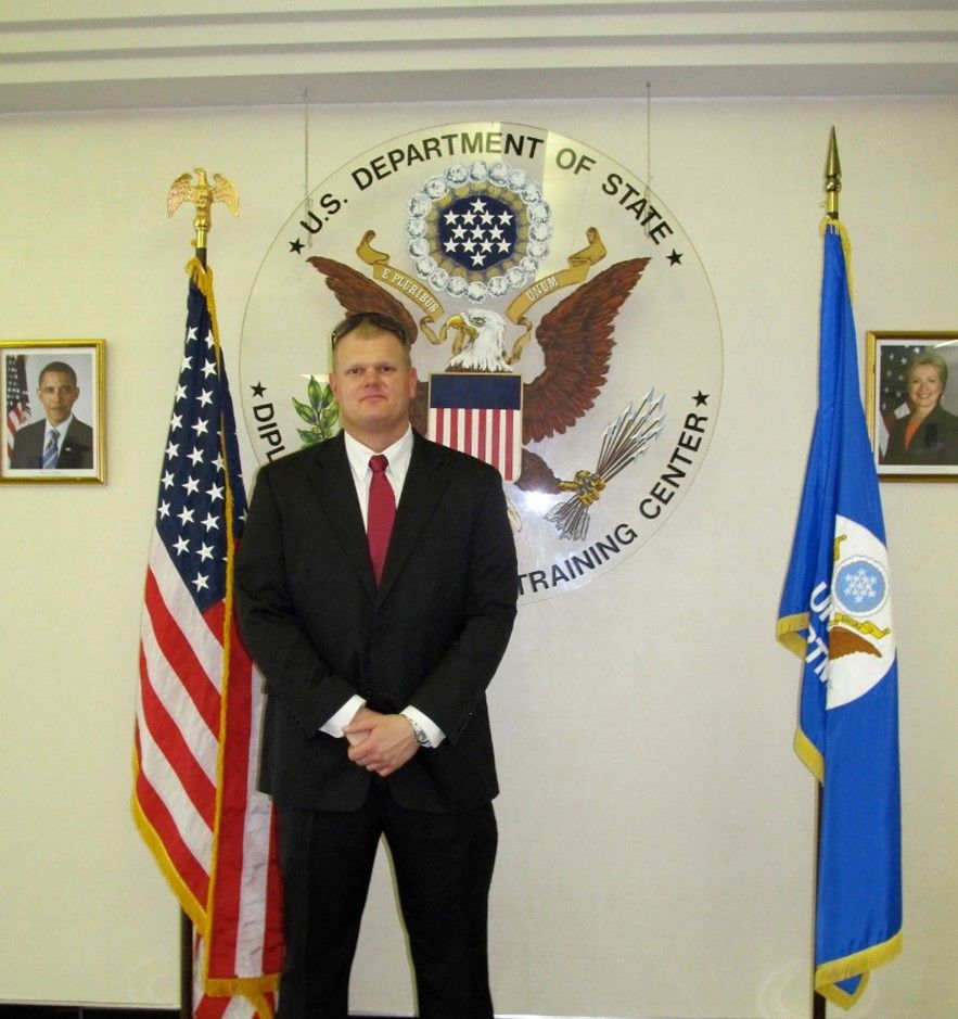 DSS Special Agent Kevin Riha graduated from the DSS Basic Special Agent Course (BSAC) in a ceremony held at the U.S. Department of State in Washington, D.C., May 2011. (U.S. Department of State photo)