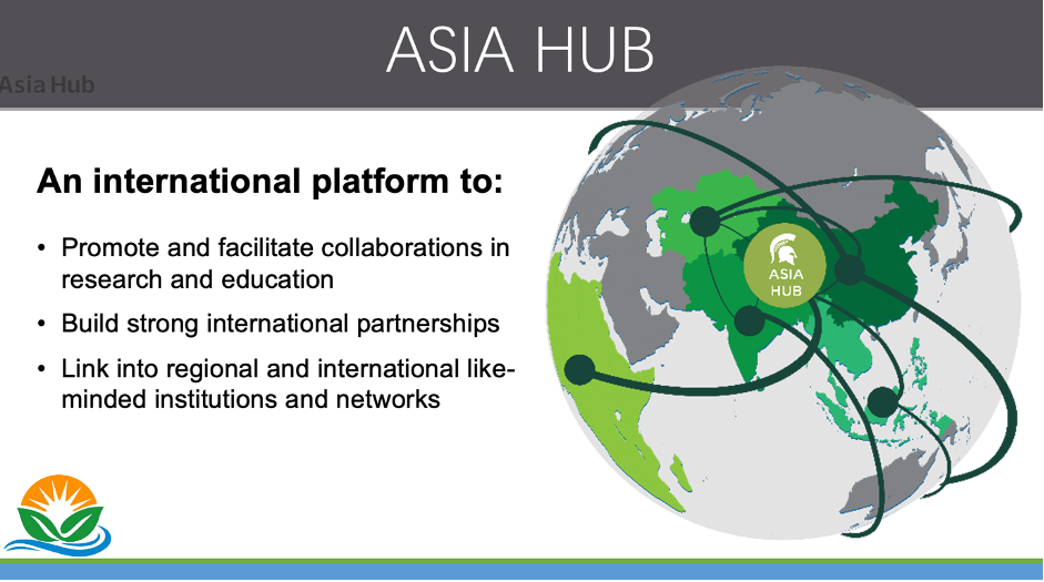 Screen shot of Asia Hub slide