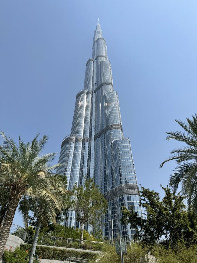 The Burj Khalifa building in Dubai