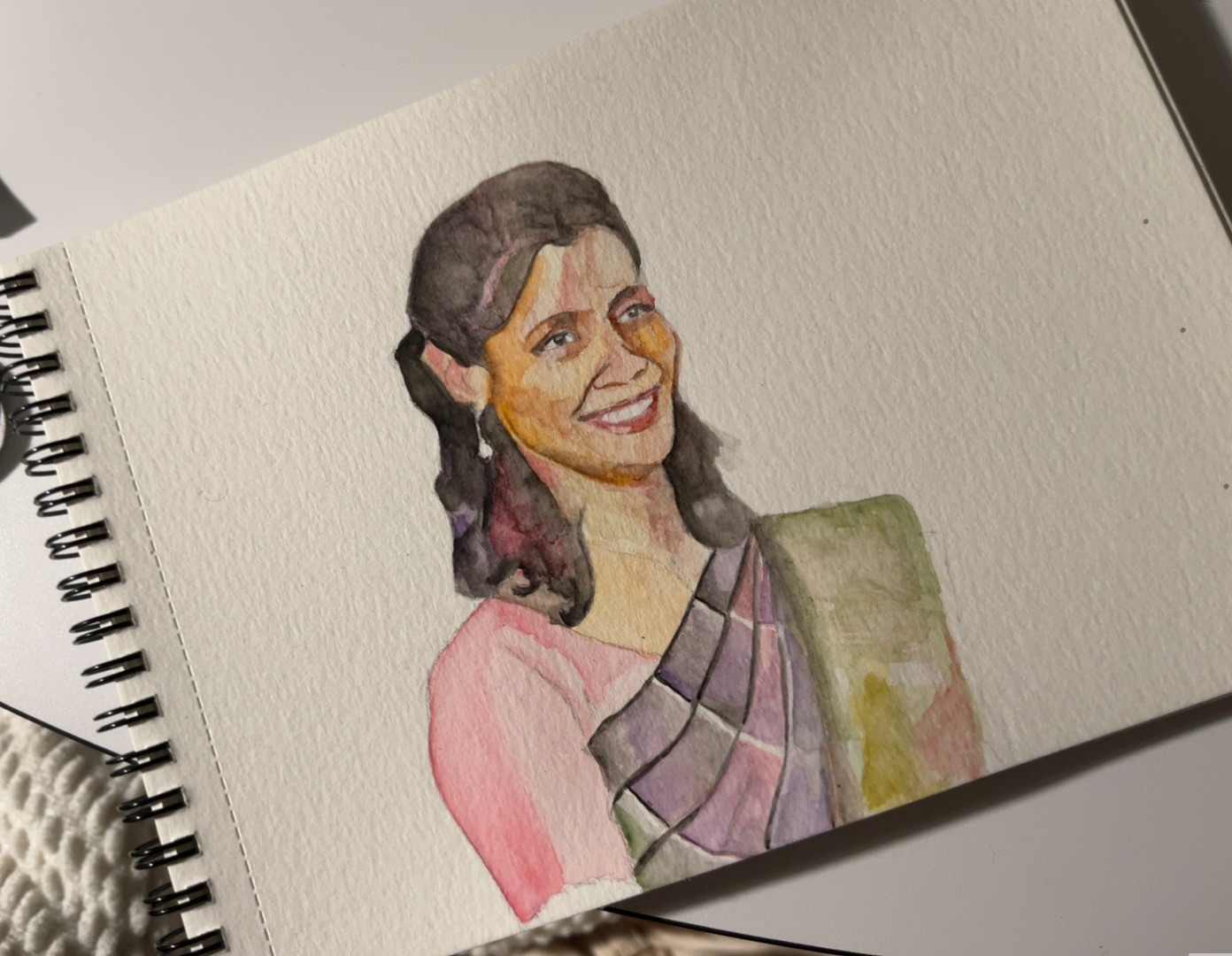 Watercolor painting of Veona's mother