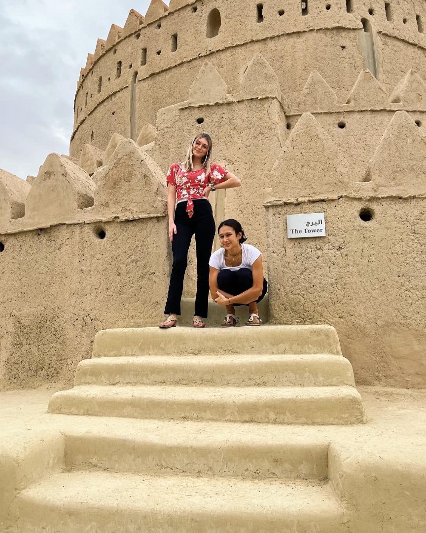 Kristia in front to sand tower.jpg