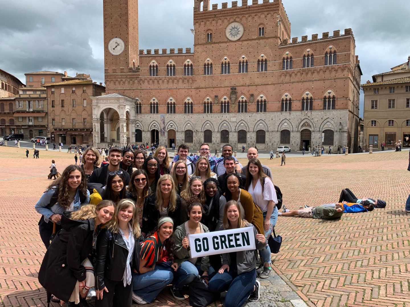 Group of students in Sienna Italy