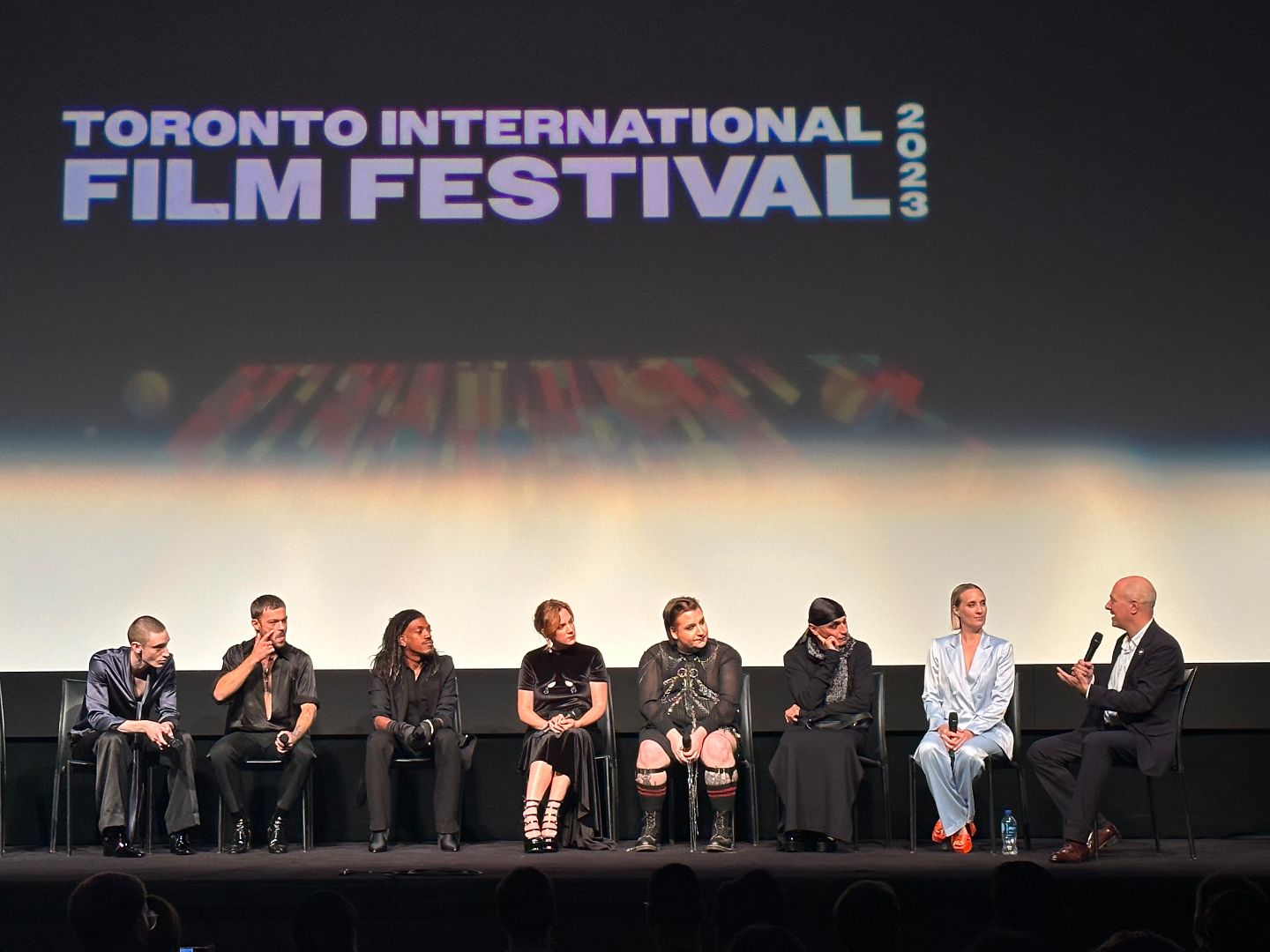 Panel on stage of Toronto Film Festival