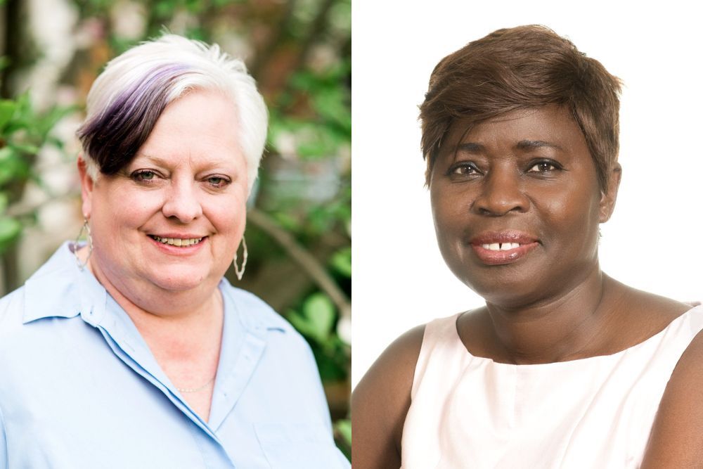 Dr. Trixie Long Smith (left) and Dr. Ruth Aluko (right)