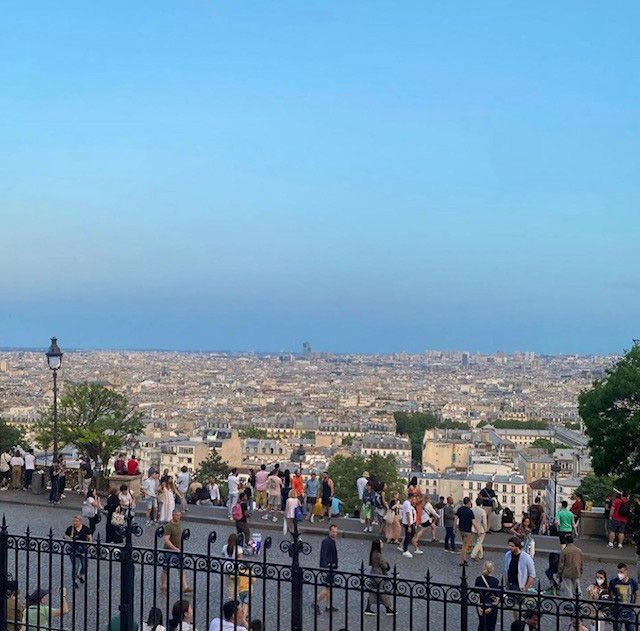 View from Sacré Coeur in Paris