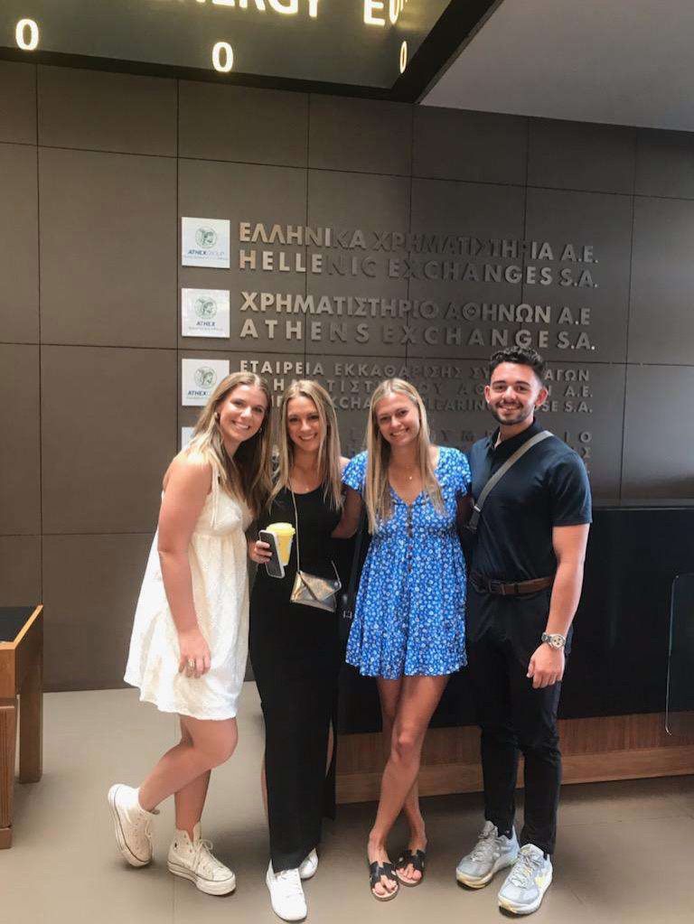 MSU students at the Athens Stock Exchange