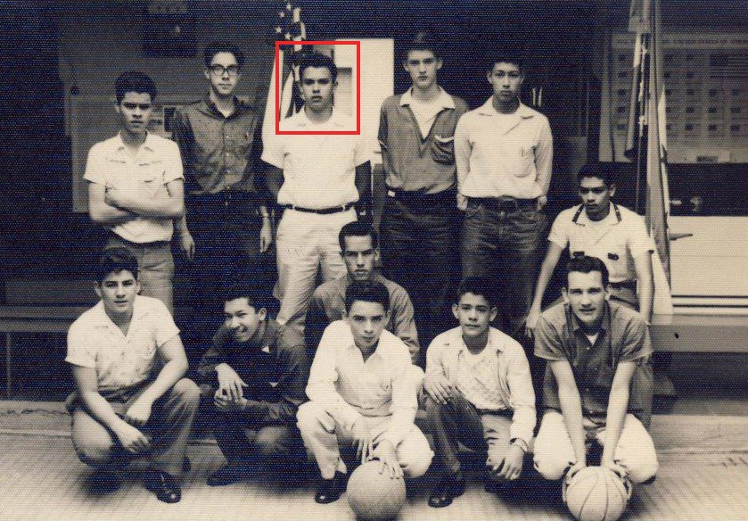 José with student peers soon after being accepted to MSU in 1964