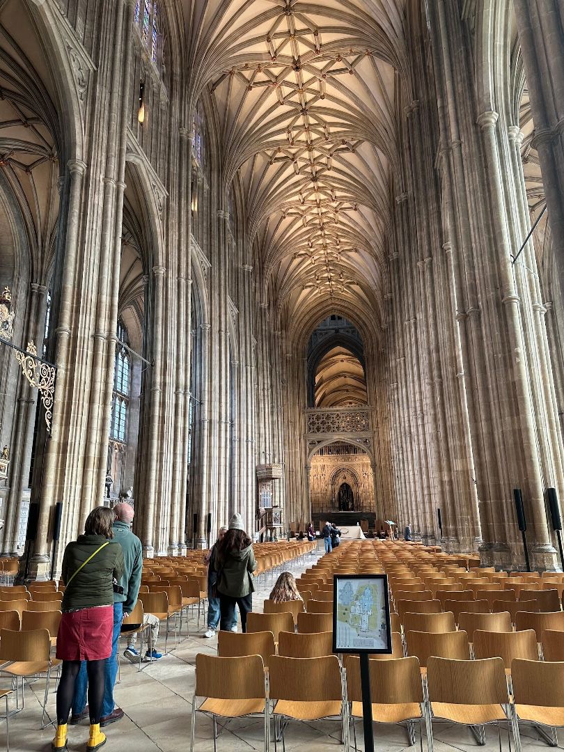Inside of the Canterbury Cathedral