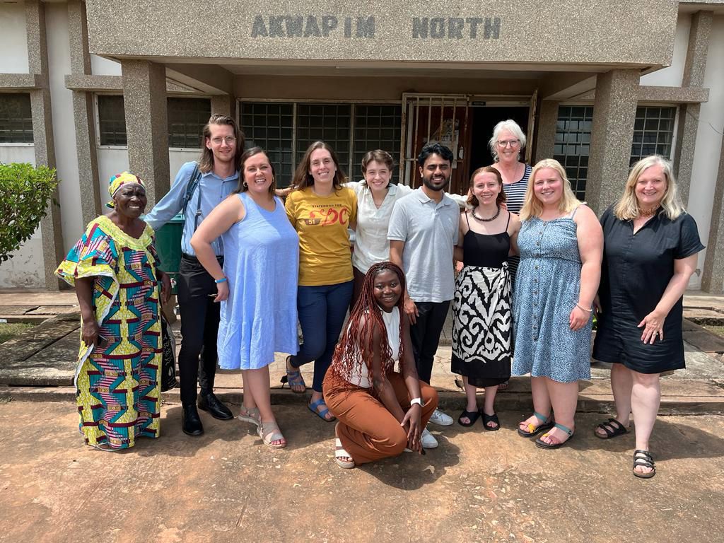 Group of students from the program in Ghana
