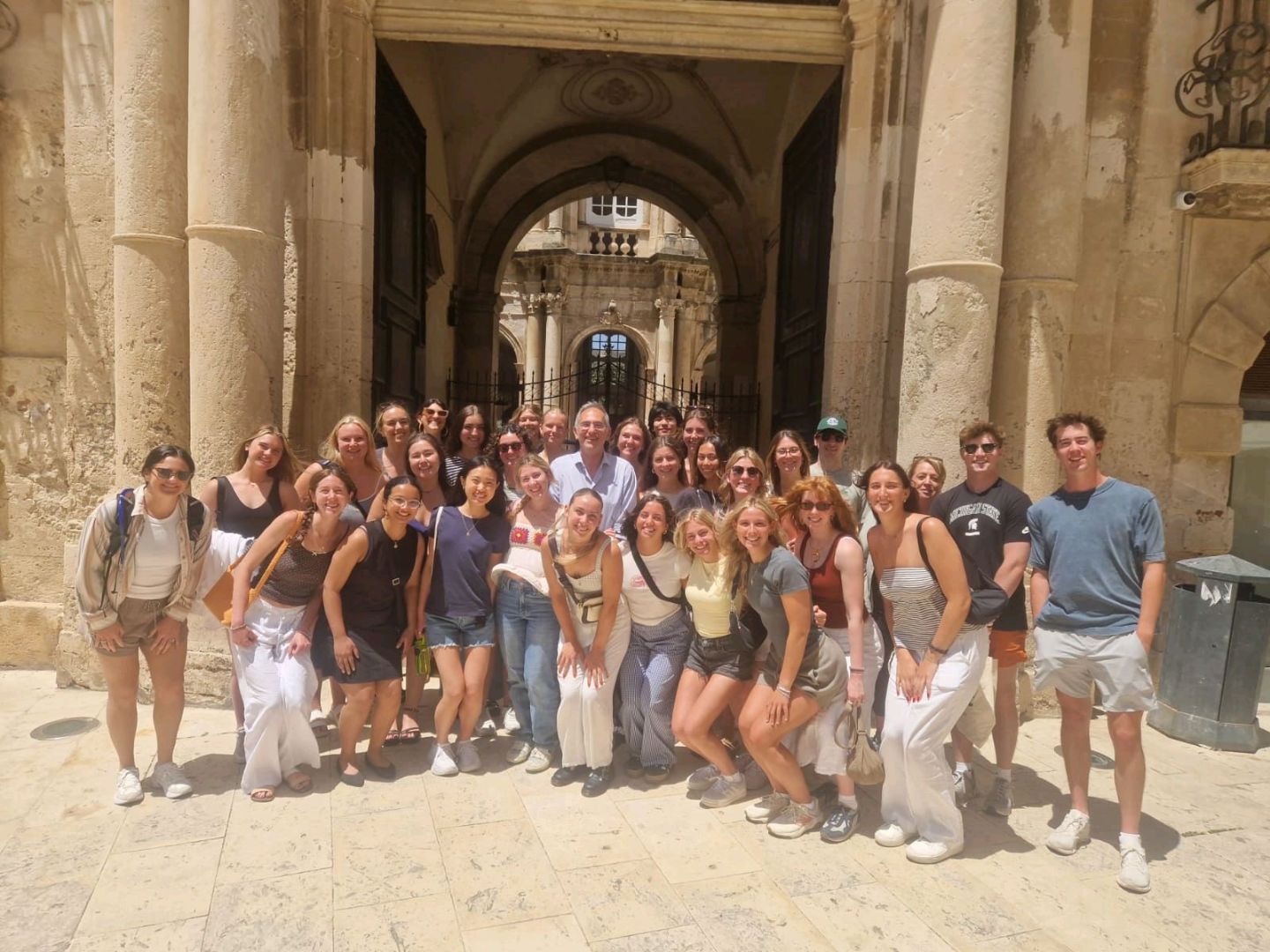 Group shot in Italy