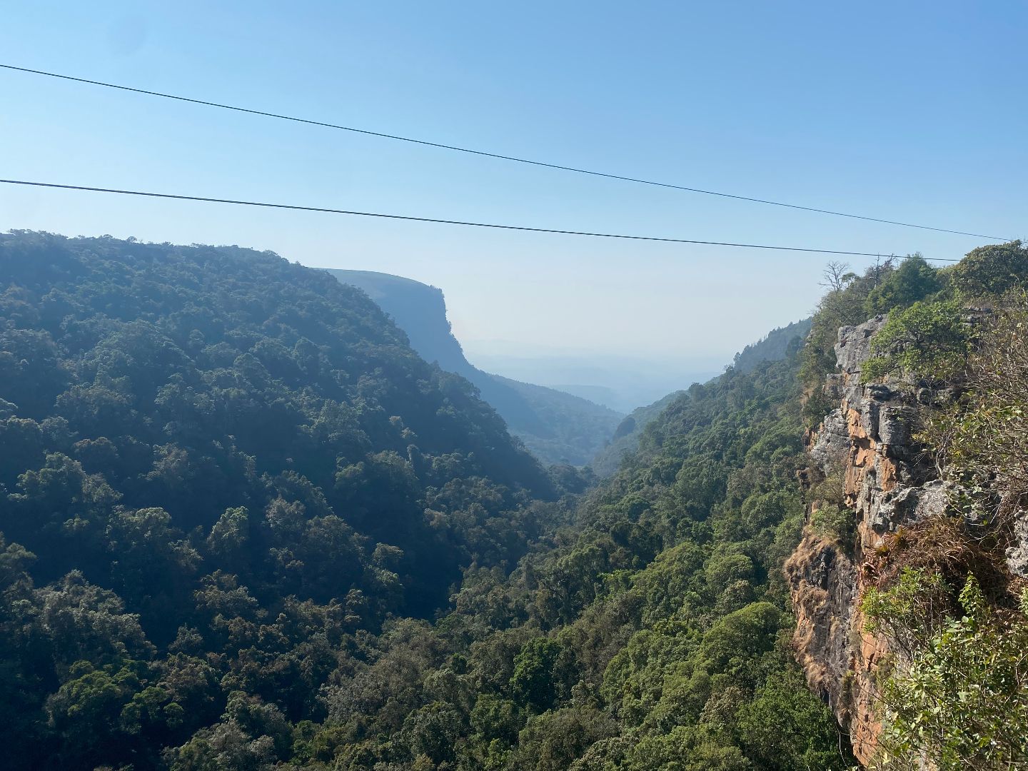 View from high atop a mountain in South Africa